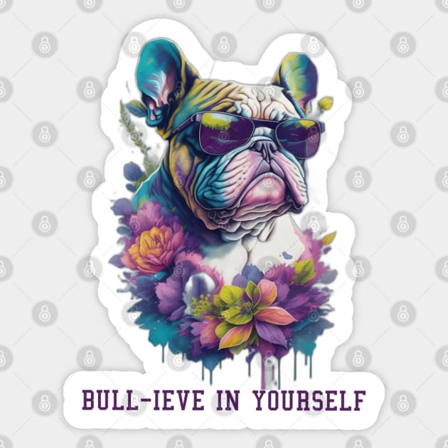 BULL-IVE IN YOURSELF Sticker by LUCIFERIN20